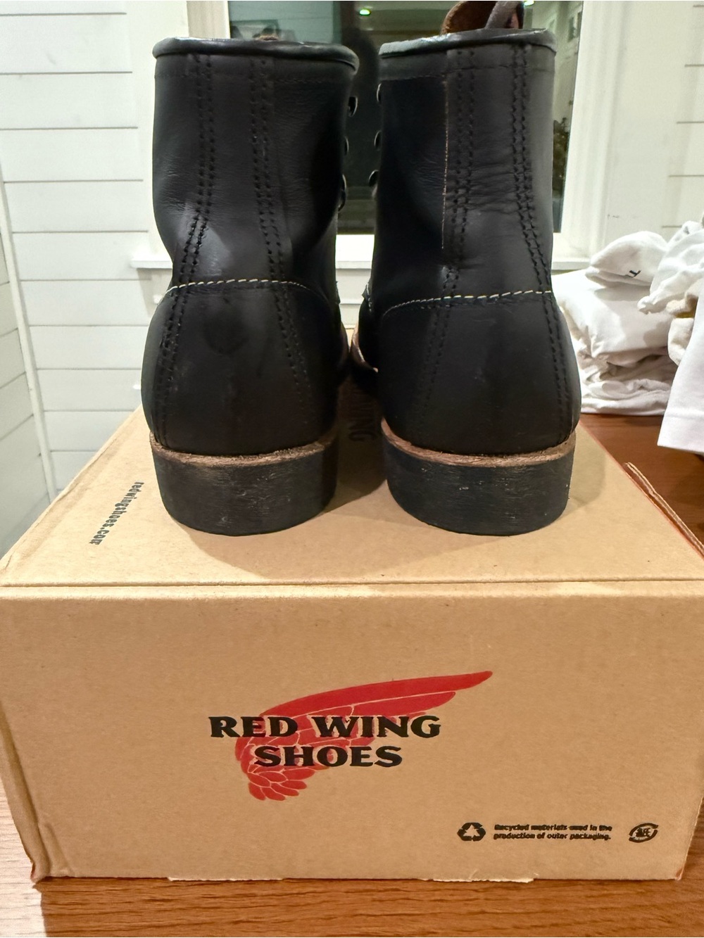 Men’s Red Wing Shoes Black Blacksmith 6 in Lace-Up Work Boots - Picture 2 of 6